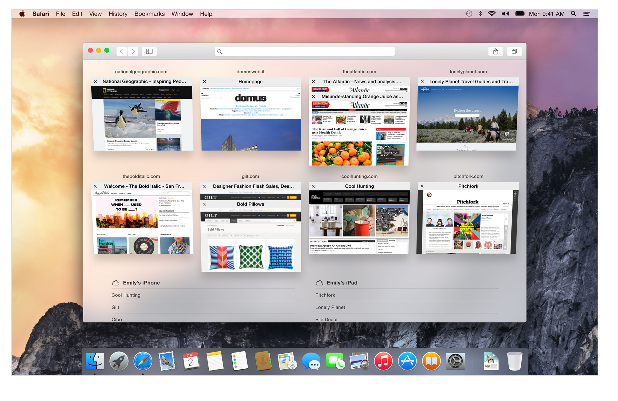 OS X Yosemite screenshot 1